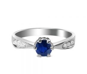 Blue Sapphire Silver Ring – LBSR-408
